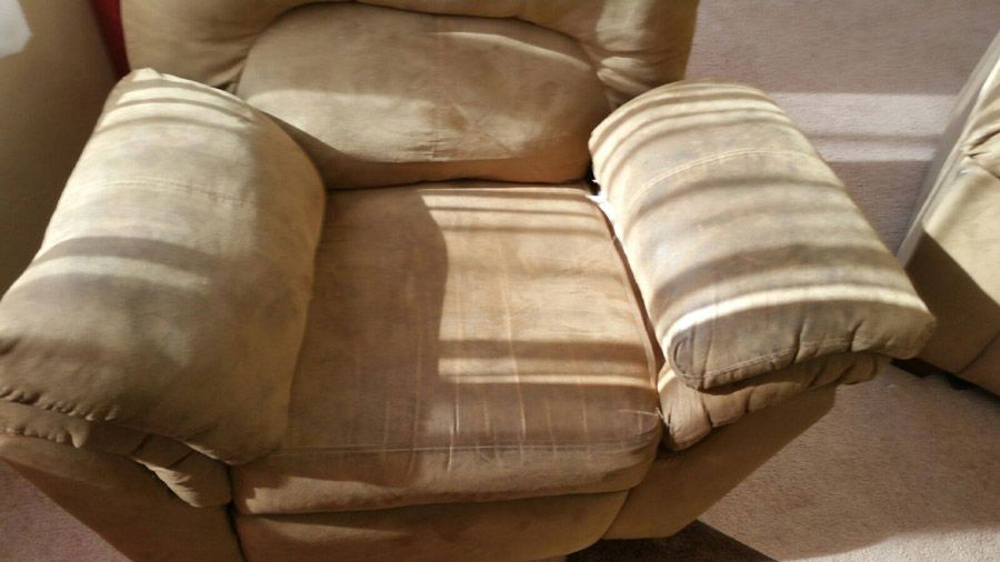 Upholstery Cleaning Results Before