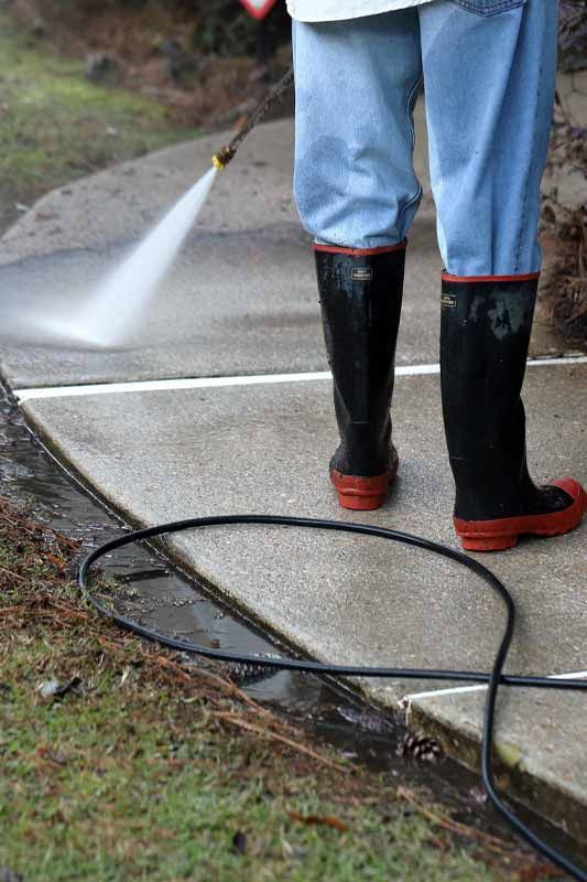 Pressure Washing Sidewalk Whetstone