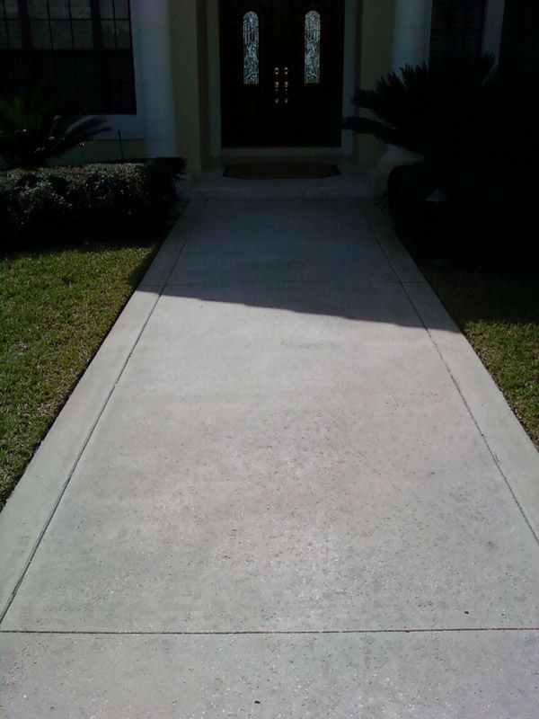 Concrete Power Washing After